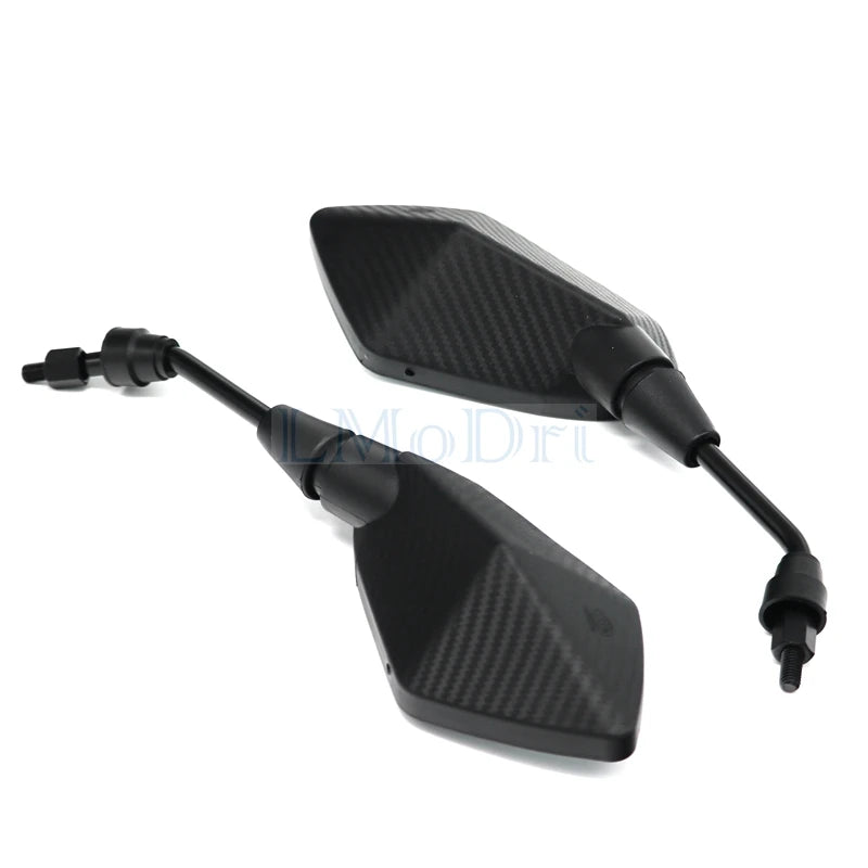 2 Pcs/Pair 8mm 10mm Carbon Fiber Motorcycle Mirror