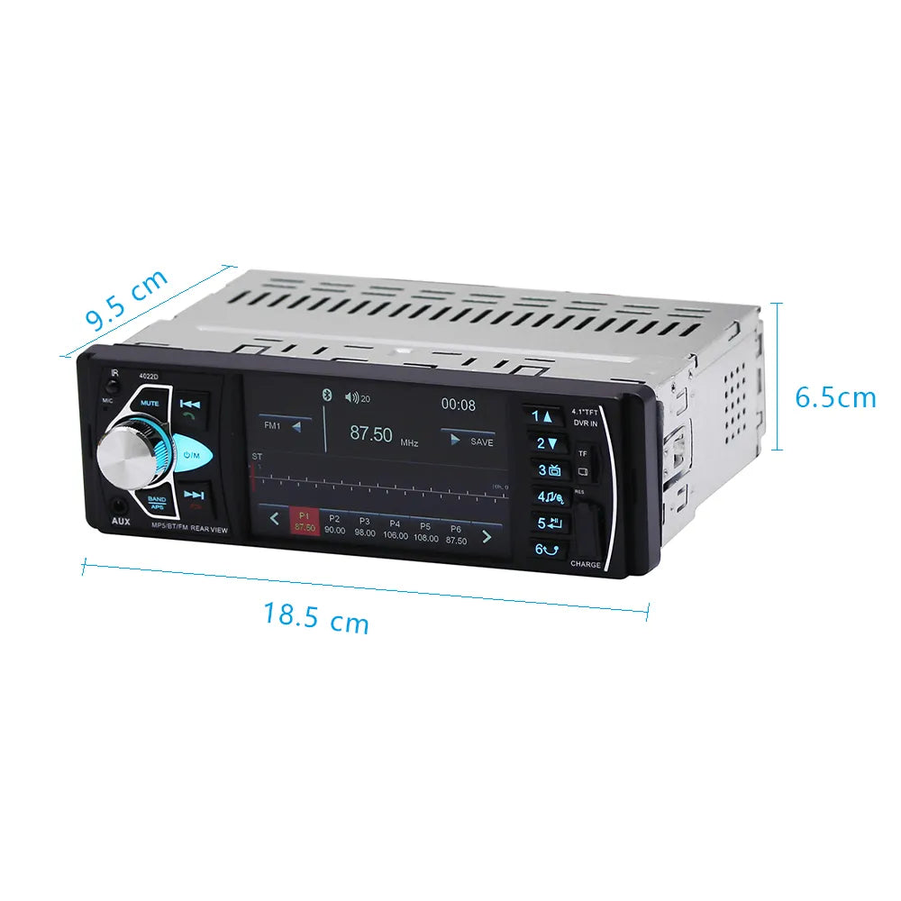 4.1-Inch Audio Stereo Bluetooth Car Radios