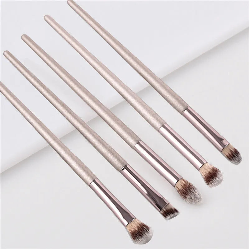 4/10 pcs Champagne makeup brushes set