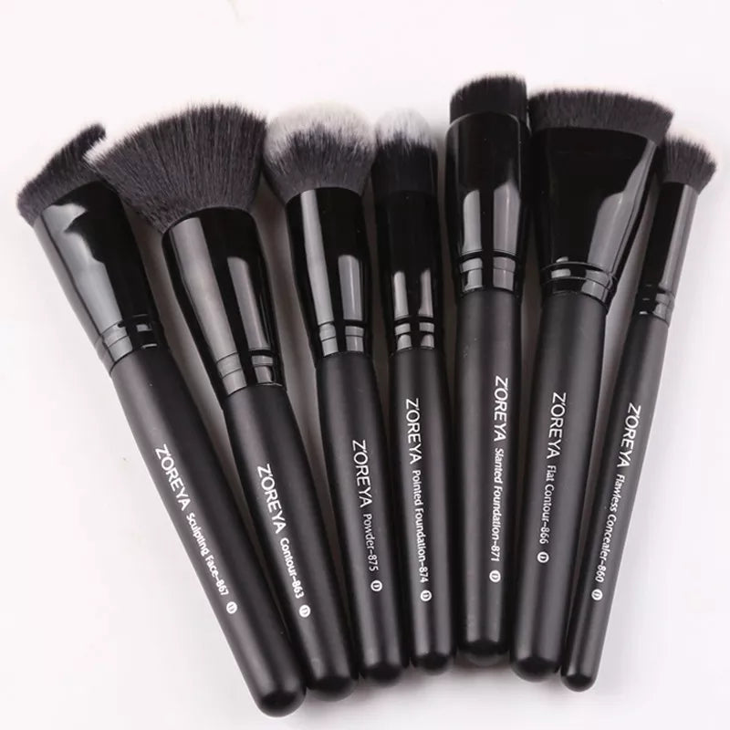 Black Makeup Brush Set