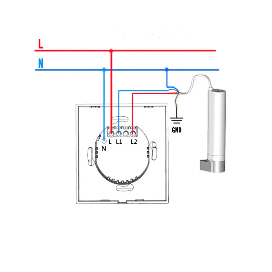 45w Curtain Motor+wifi Curtain Switch with Voice Control Curtain System