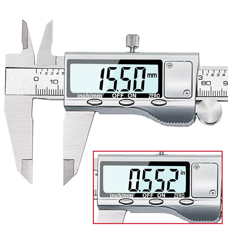 6-Inch 150mm Stainless Steel Electronic Digital Vernier Caliper