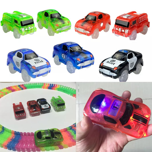 Magical Luminous Racing Track Car With Colored Lights