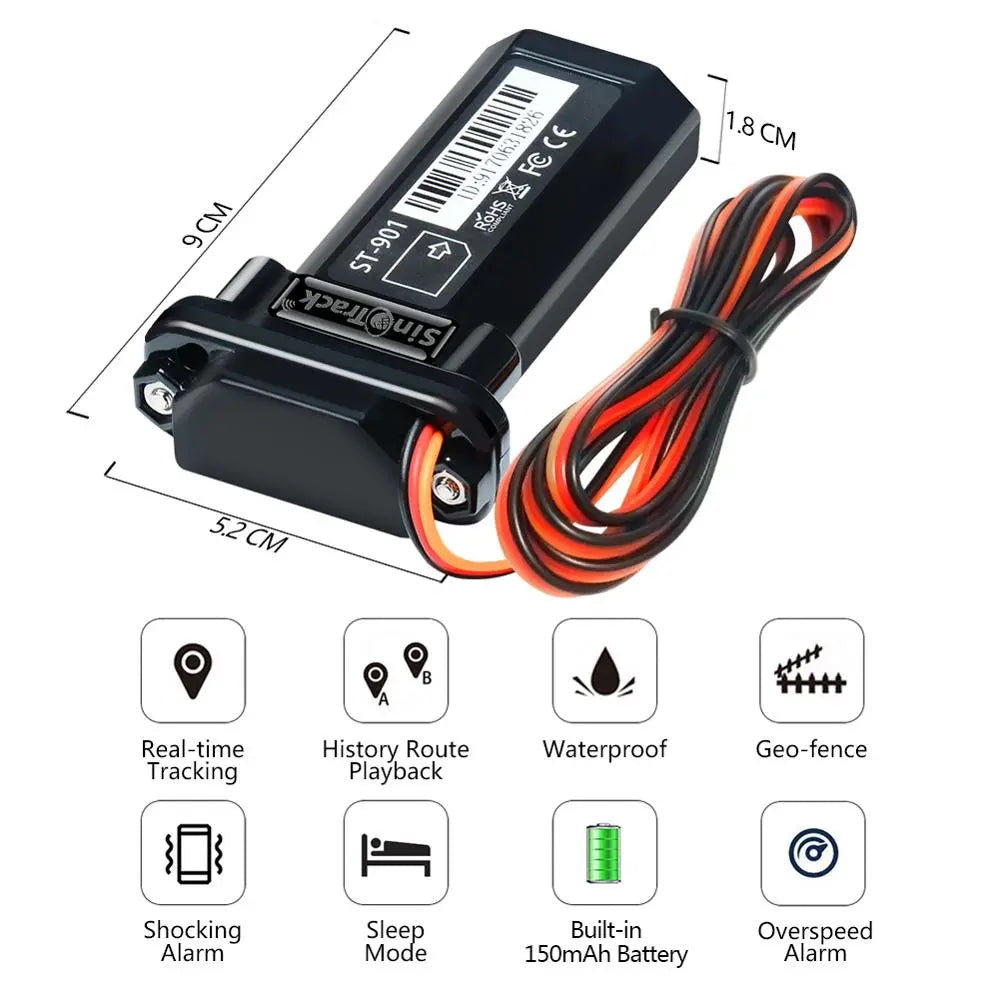 Waterproof Vehicle GPS Tracking Device with Real-Time Tracking