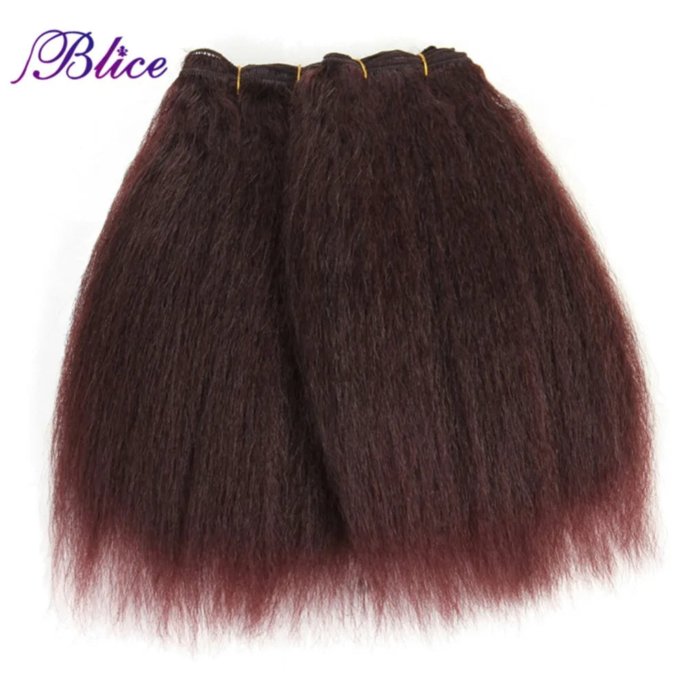 10-24 inch synthetic kinky straight hair