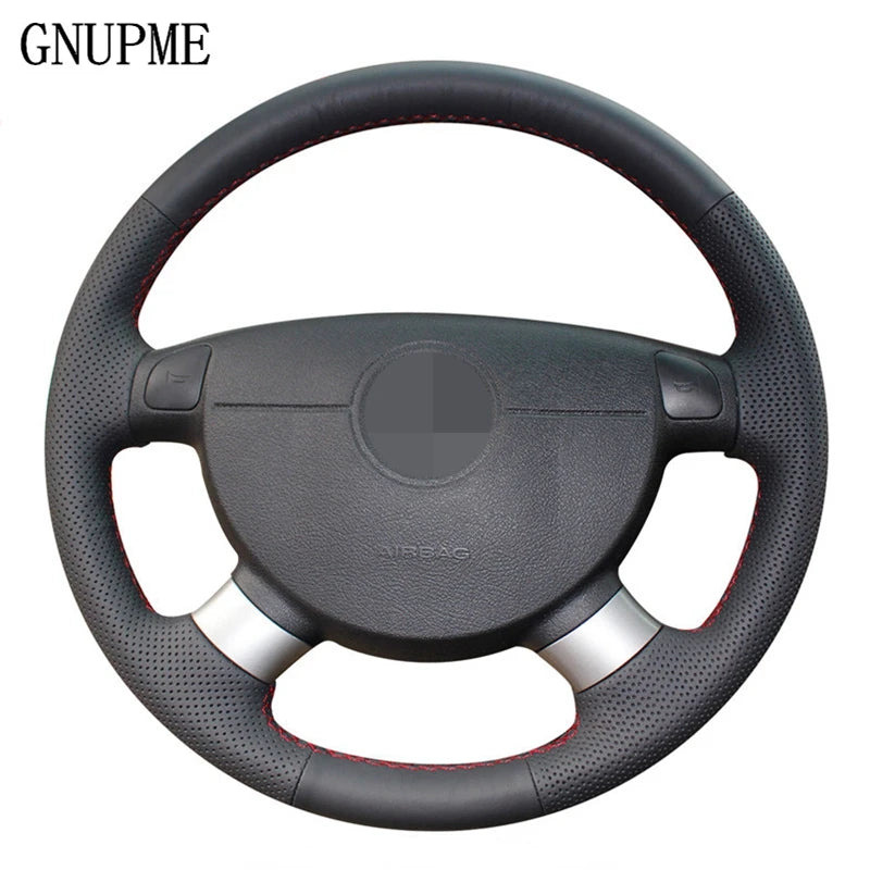 Black Artifice Leather Steering Wheel Cover