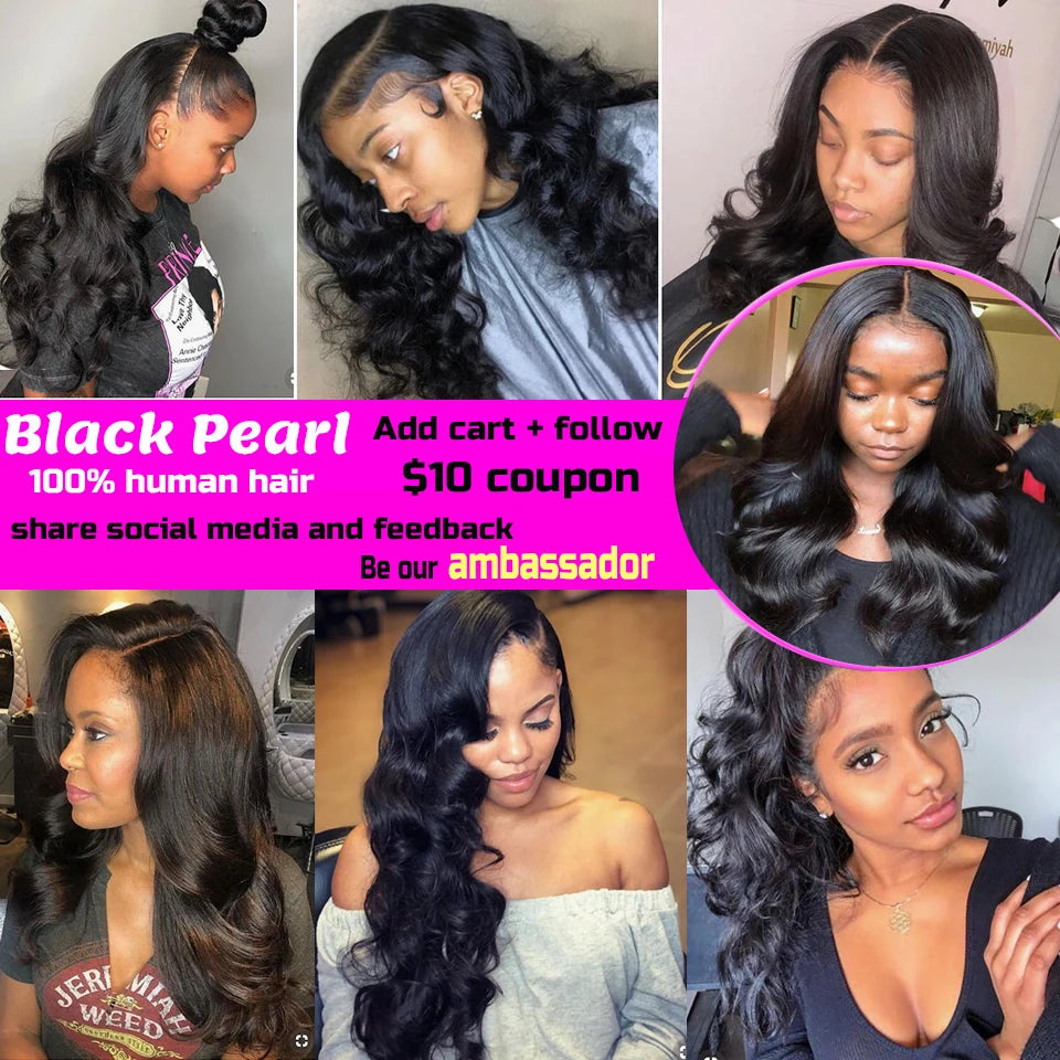 1/3 Black Pearl Pre-Colored Human Hair Bundles