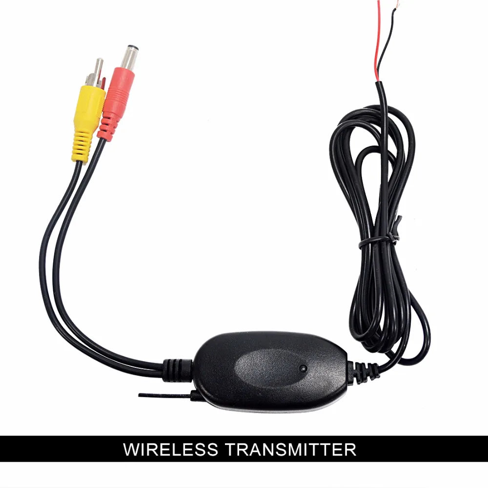 2.4G Wireless Video Transmitter Receiver Kit for Car Rear View Camera and DVD Monitor Screen