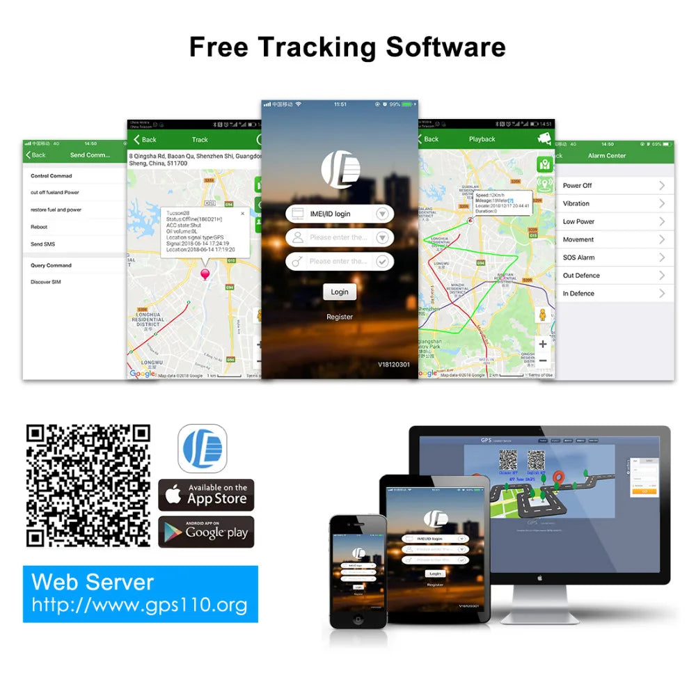 Mini Car GPS Tracker with Google Maps Realtime Tracking