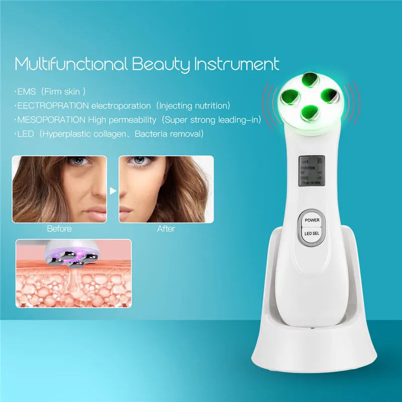 Microcurrent Facial Massager for Face Lifting and Tightening