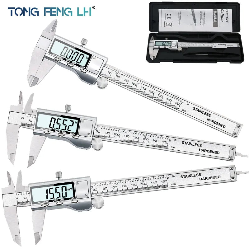 6-Inch 150mm Stainless Steel Electronic Digital Vernier Caliper