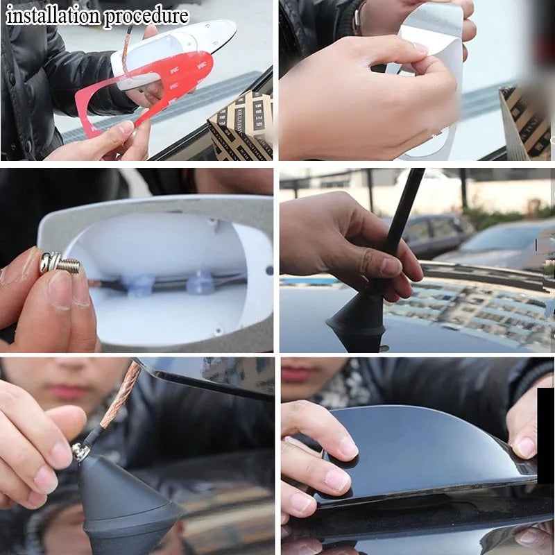 Waterproof No drilling Car Shark Fin Antenna