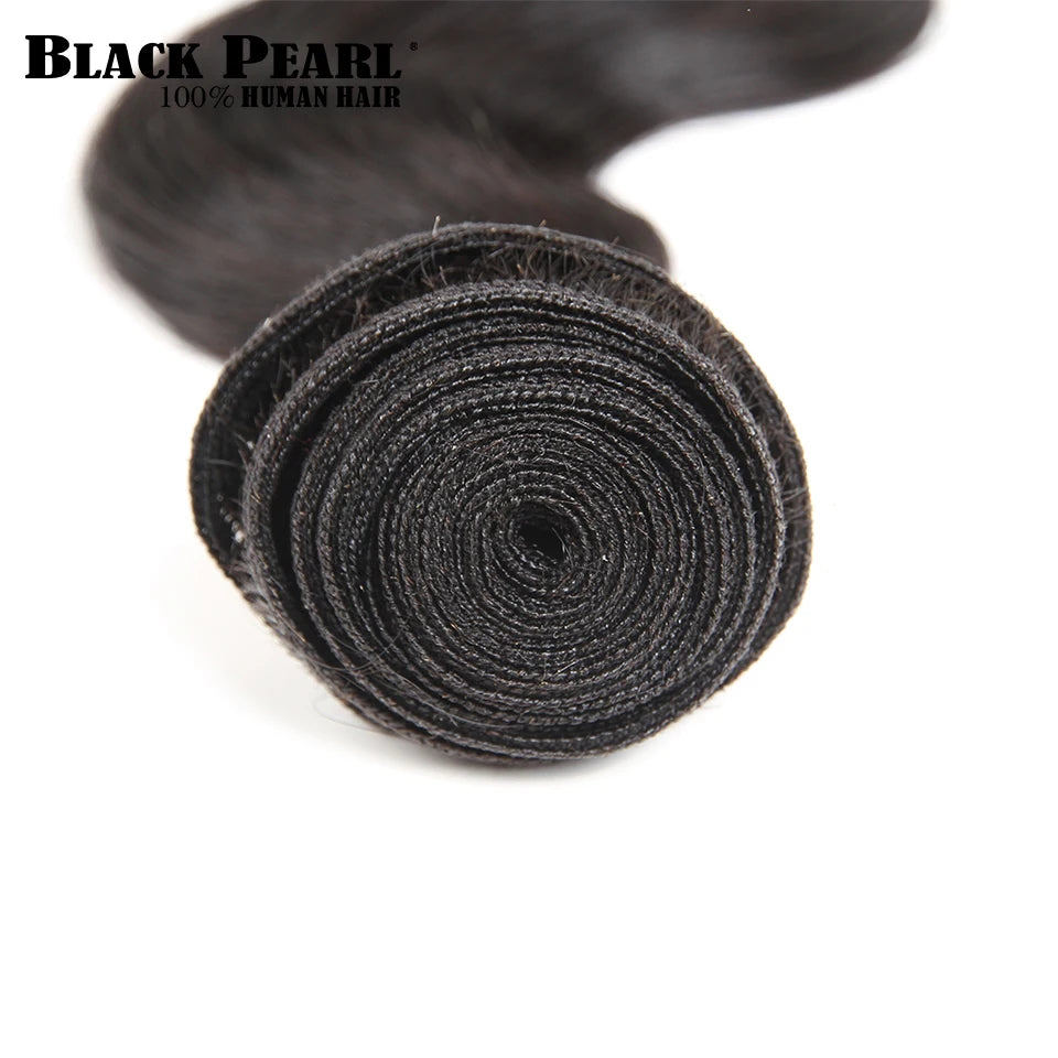 1/3 Black Pearl Pre-Colored Human Hair Bundles