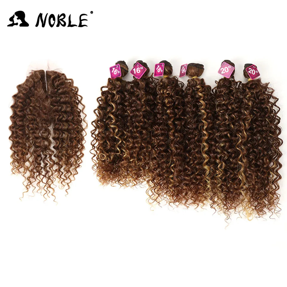 16-20 inch 7 pieces per lot Synthetic Afro Hair