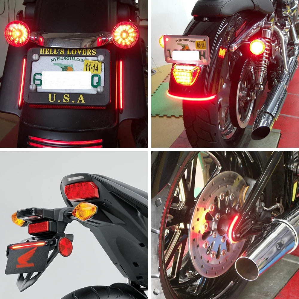 48 LED Flexible Strip Stop Light for Motorcycle