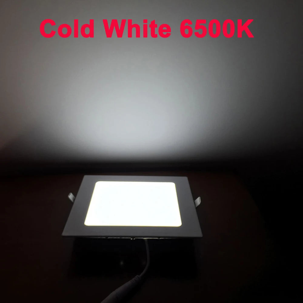 3W 6W 9W 12W15W 18W Round/ Square Ultra Thin LED Panel Downlight
