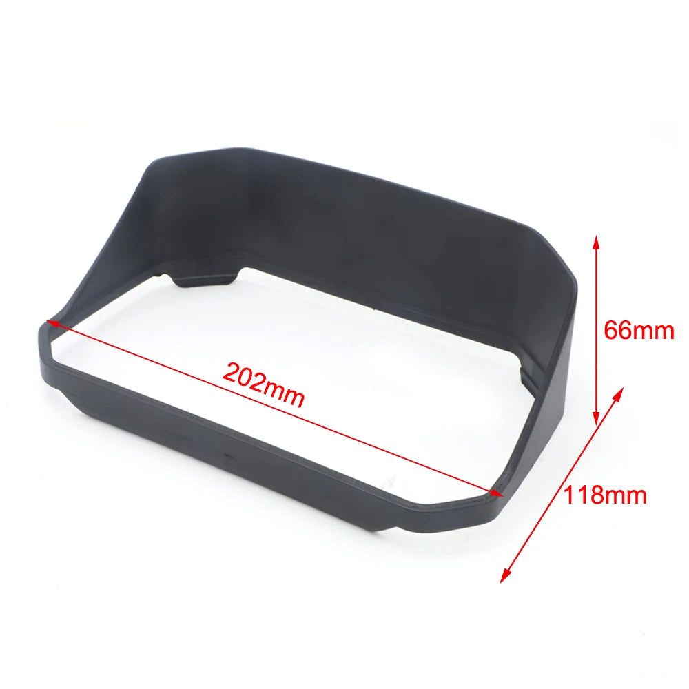 Speedometer sun visor with protection film for BMW