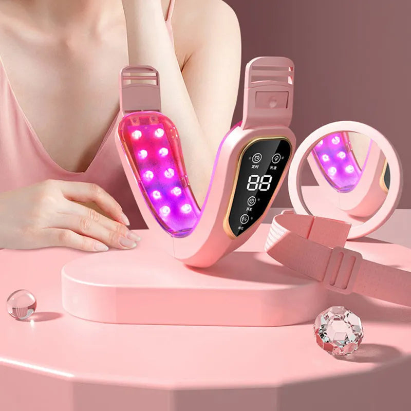 LED Photon Therapy Facial Slimming Vibration Massager