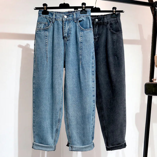 High Waist Plus  Size Denim Jeans