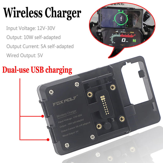 Wireless Charger and Phone Navigation Bracket