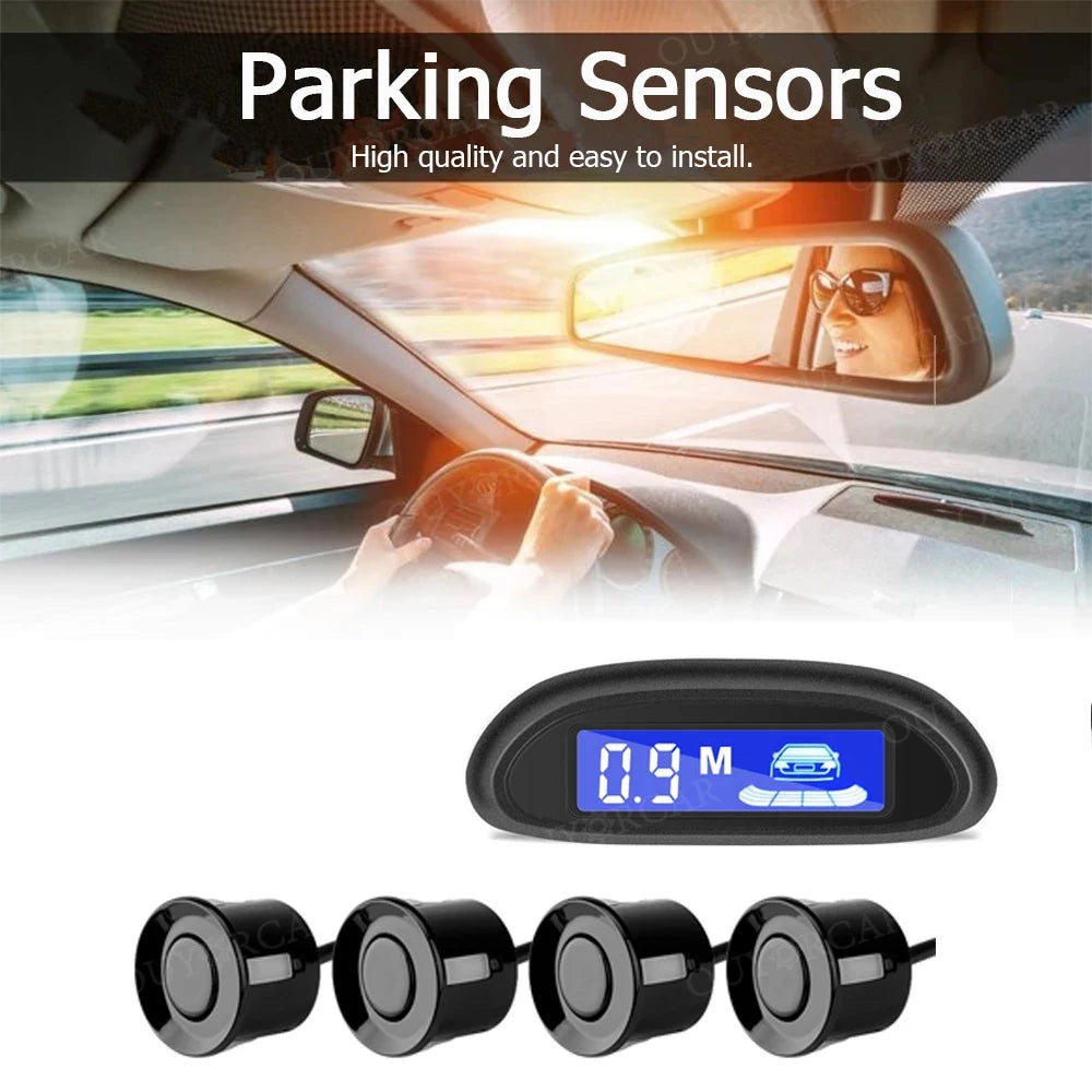 Car LED Parking Radar With 4 Parking Sensors