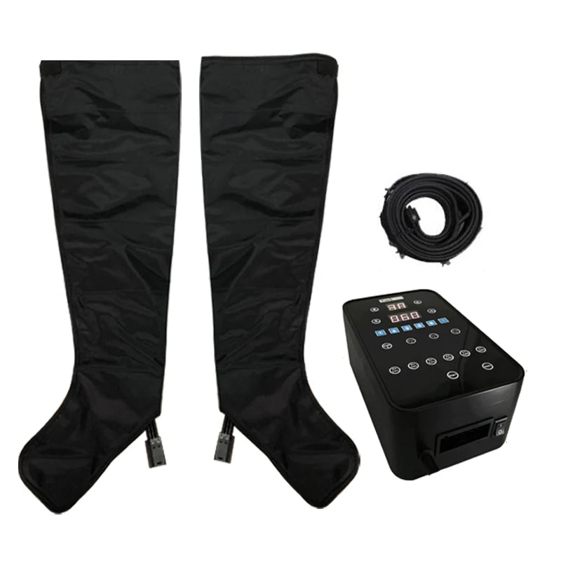 6 Chambers Air Compression Leg Massager Wraps With LCD For Foot