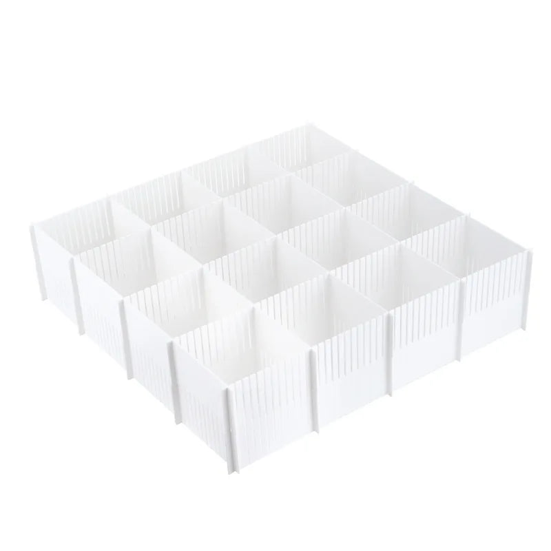 5PCS DIY Plastic Grid Drawer Divider Organizers