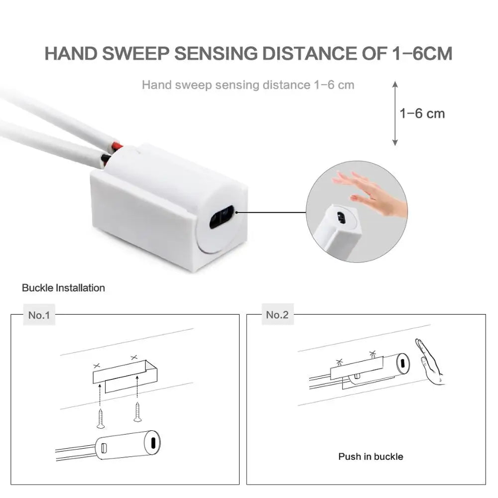 Subdued Not Dazzling LED Strip Light With Hand Sweep Sensor