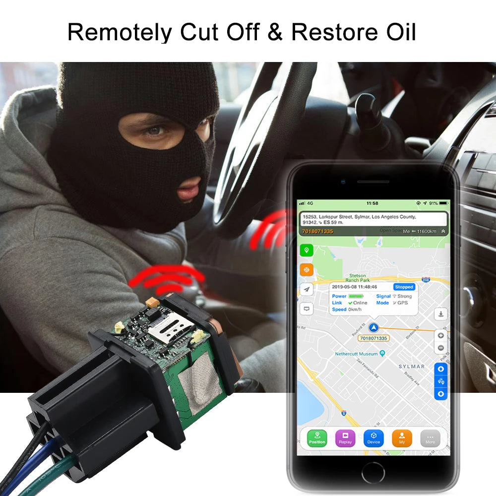 Remote Control Car GPS Tracker with Free APP