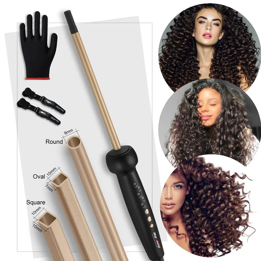 9mm Super Slim Tight Curls Wand