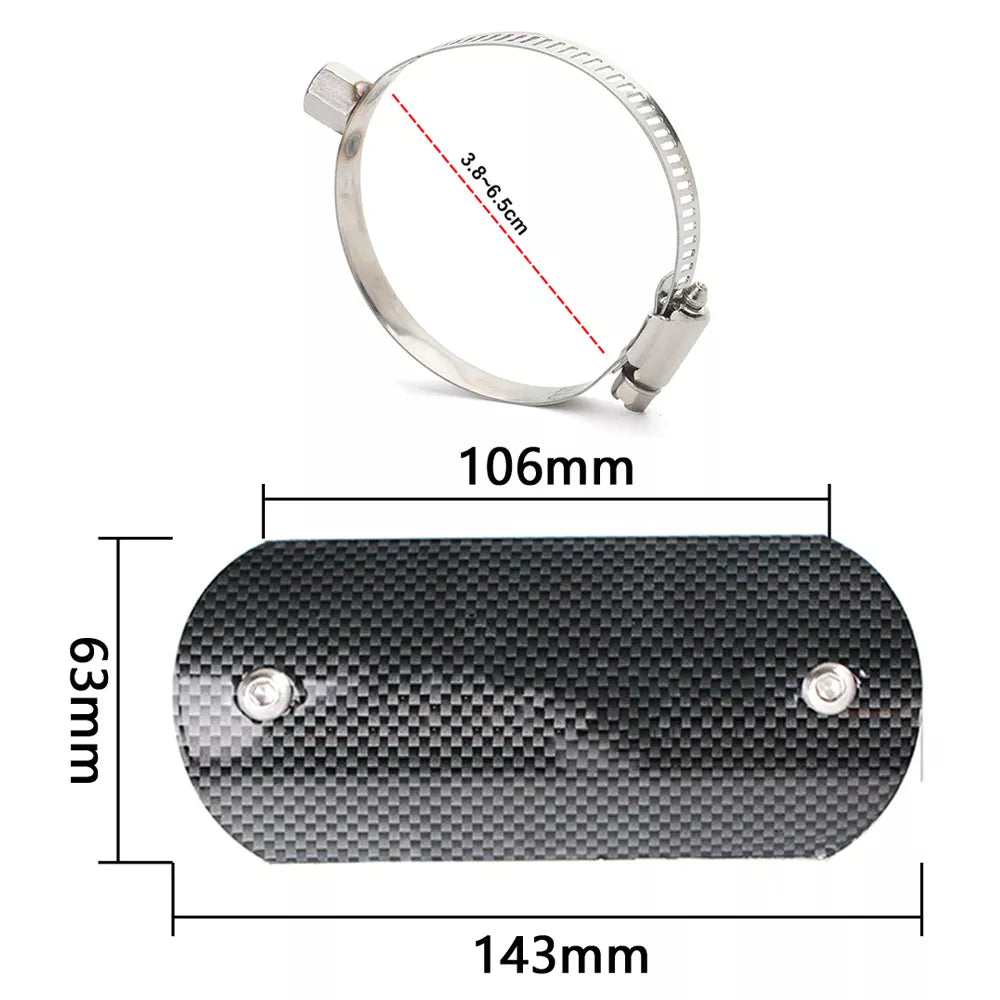 Carbon Fiber Motorcycle Exhaust Pipe Protector