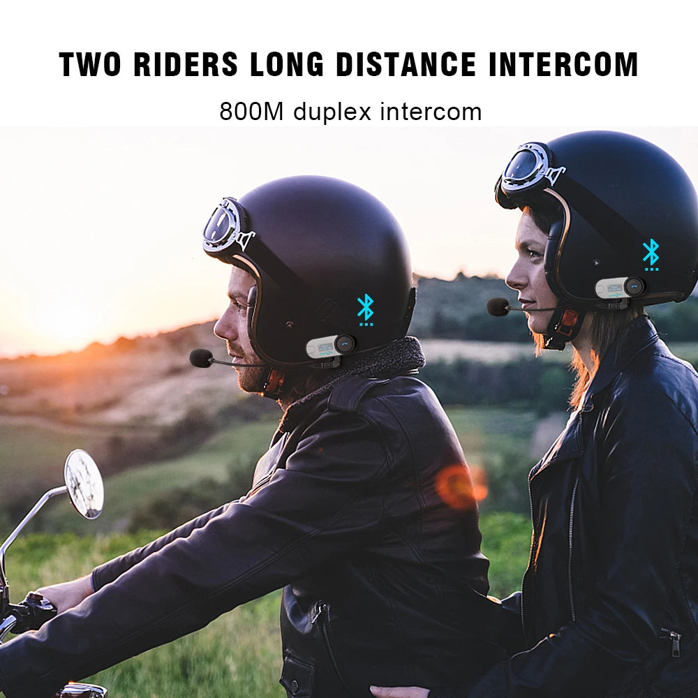 Wireless  Bluetooth Motorcycle Intercom Helmet Headset