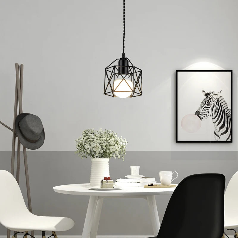 Iron Gold Black Minimalist LED Pendant Light