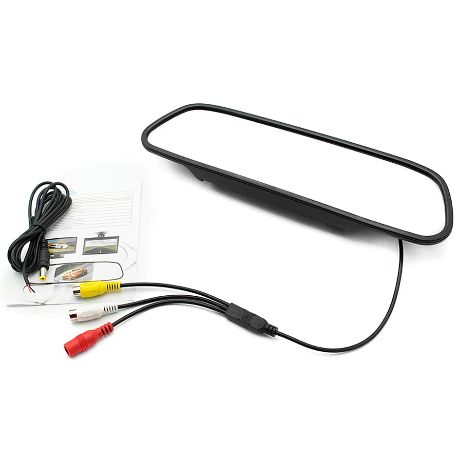 5 inch car rearview mirror with monitor