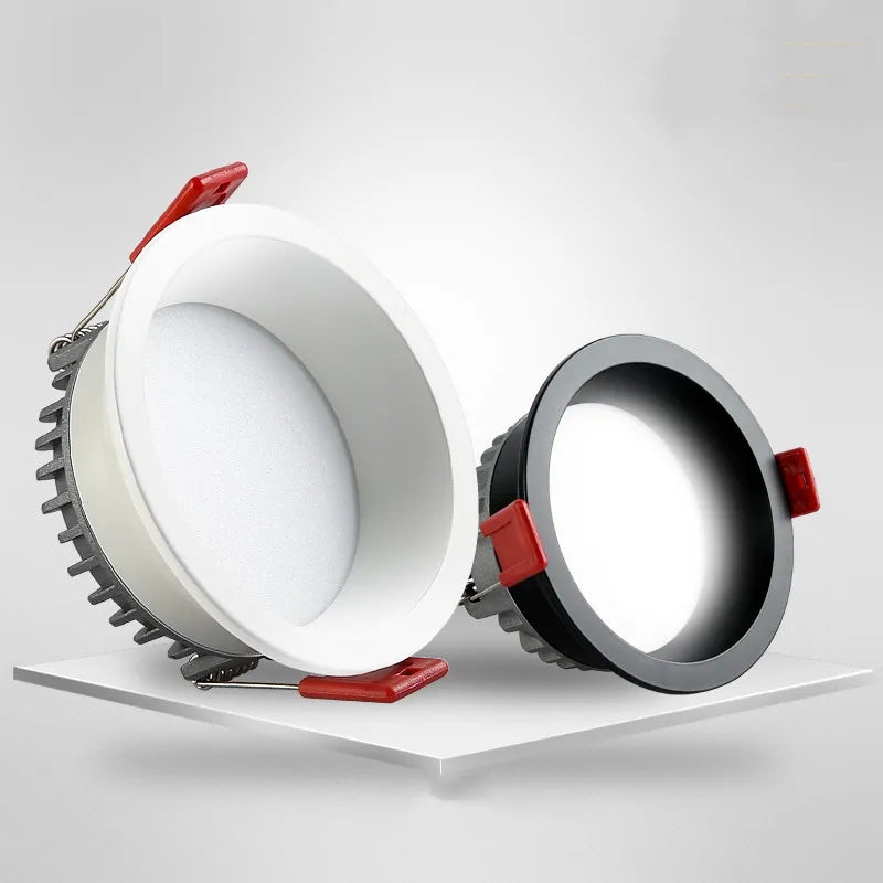 7W/9W/12W/15W Dimmable AC85~265V Recessed Anti Glare LED Downlights