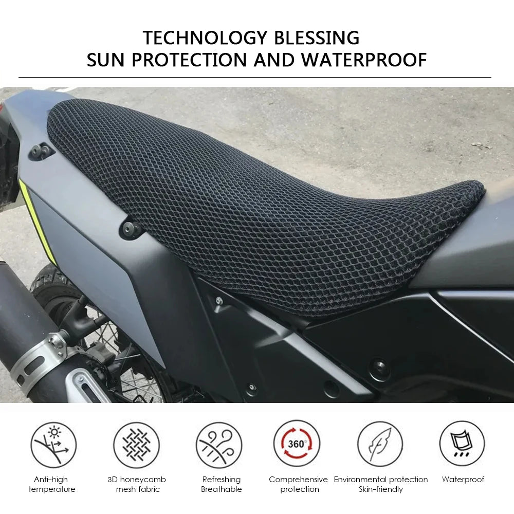 Motorcycle 3D Honeycomb Mesh Cushion Cooling Seat Cover