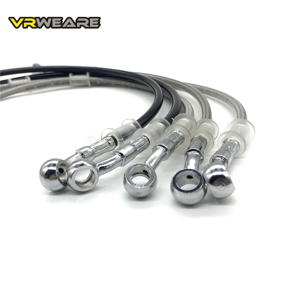 200-2200MM Black Silver Motorcycle Hydraulic Brake Hose Line