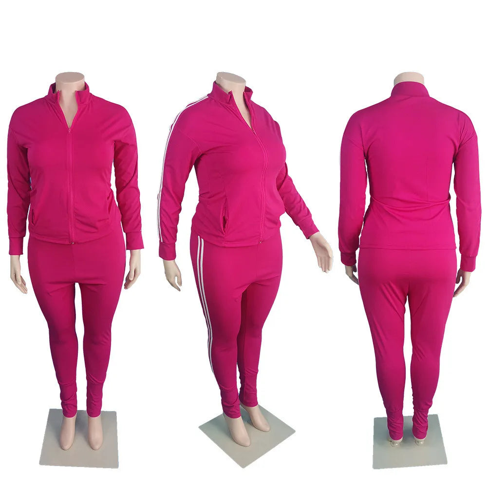 Plus Size 2 Piece Sweatshirt and Sweatpants