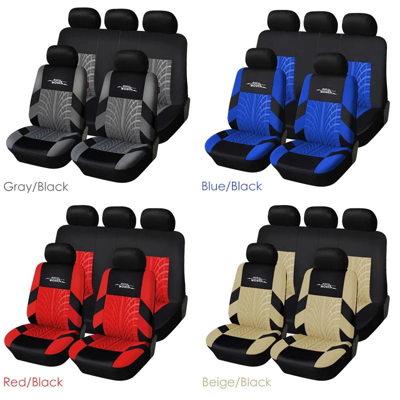 Embroidery Universal Car Seat Covers Set