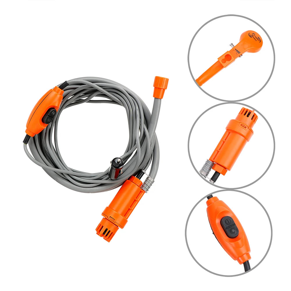 12V Outdoor Shower Car Washer Cleaning Tool