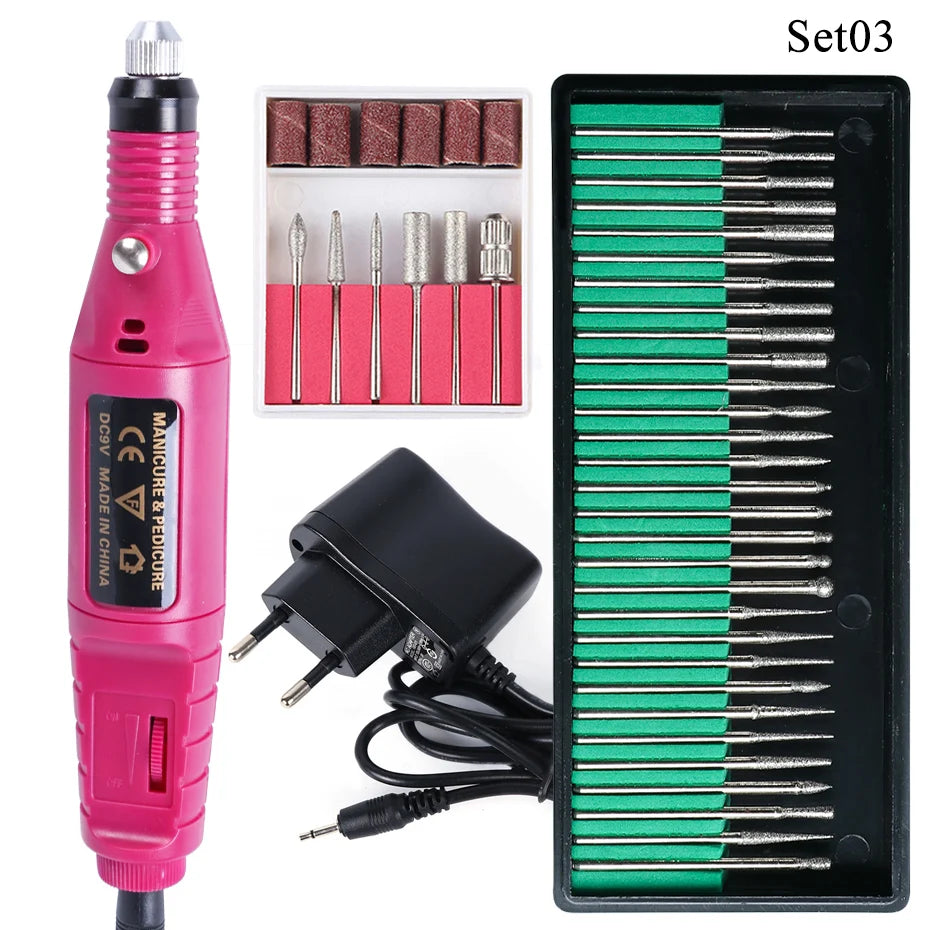 Professional Nail Drill Machine Gel Polish Remover Tools