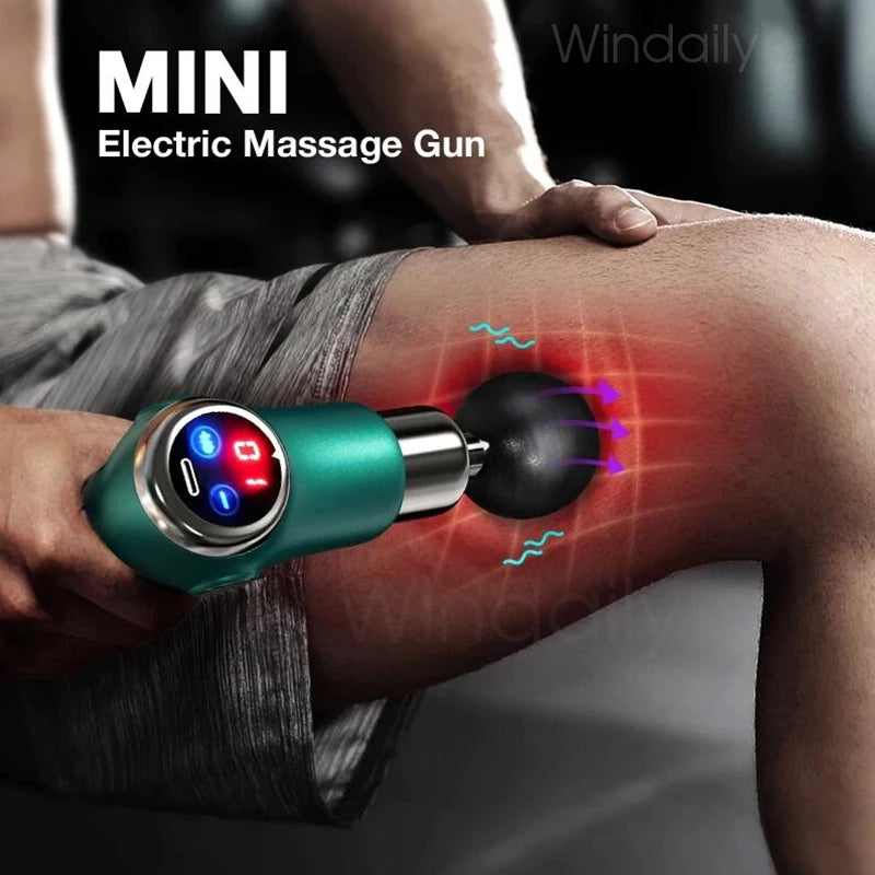 32 Speed and Touch Screen Mini LCD Massage Gun