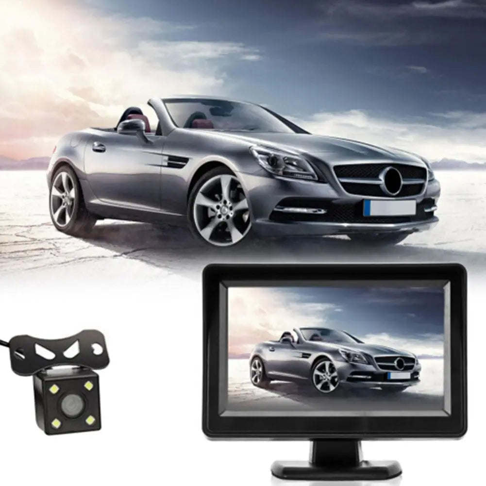 Auto Parking Rear View Camera Assistance with 4LED Night Vision