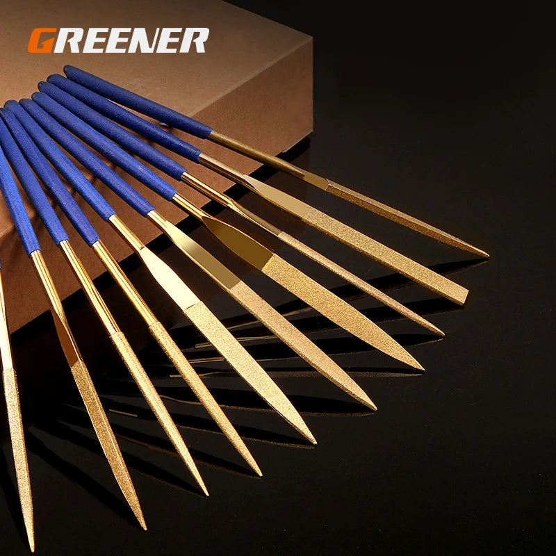 10/5pcs Diamond Mini Needle File Set