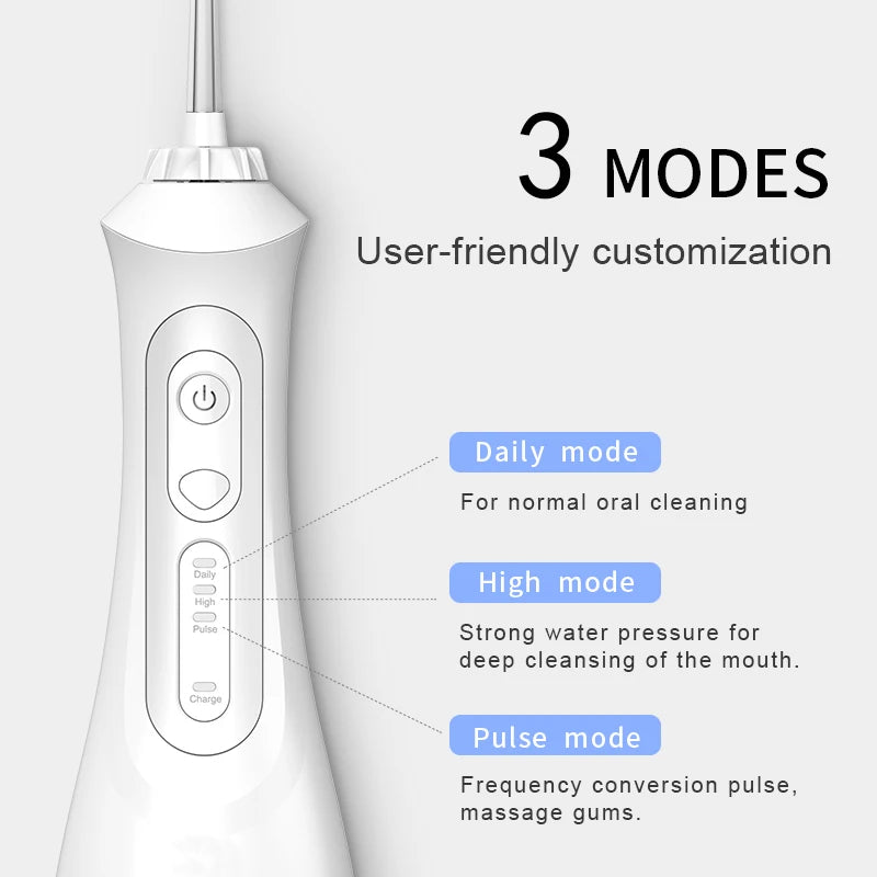 3 Modes USB Rechargeable Portable Dental Irrigator