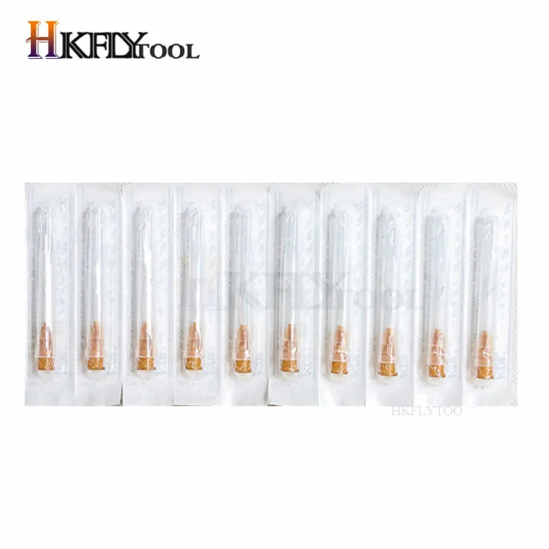 100pcs Disposable Plastic Medical Beauty 18G,30G,22G,23G,25G,27G Painless Small Needle