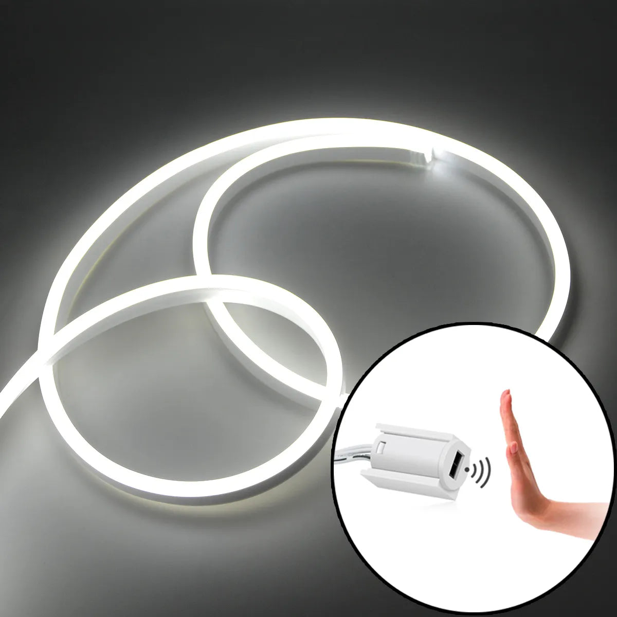 Subdued Not Dazzling LED Strip Light With Hand Sweep Sensor