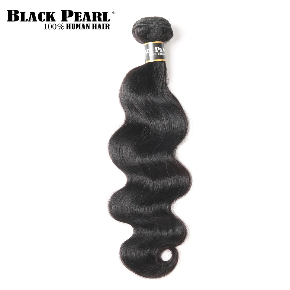 1/3 Black Pearl Pre-Colored Human Hair Bundles