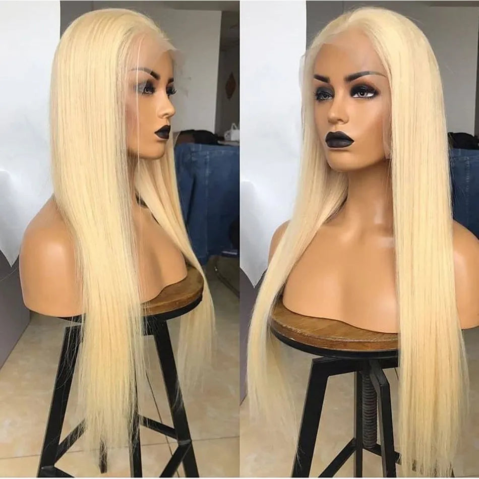 13x6 HD Transparent 613 Blonde Lace Frontal Human Hair Wigs