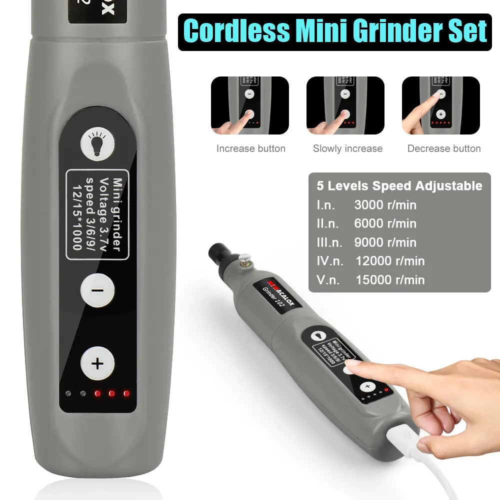 USB Charging Variable Speed Mini Grinder Machine